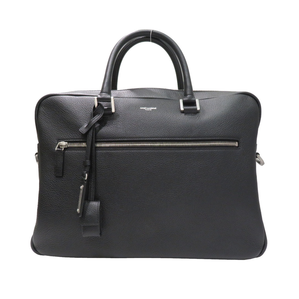 Saint Laurent Leather Sac Jour Shoulder Bag Du Black